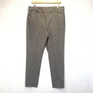 Brooks Brothers Classic Houndstooth Pants Womens 12 Stretch Office Work Academia